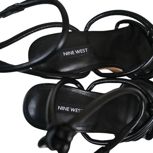 Nine West Womens 9.5 Olander Platform Sandal in Black NEW - Picture 8 of 11